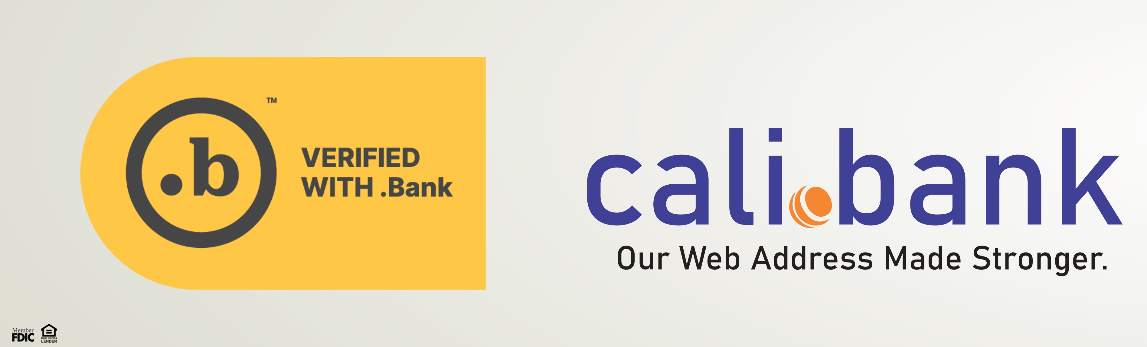 cali.bank logo with .bank verified logo